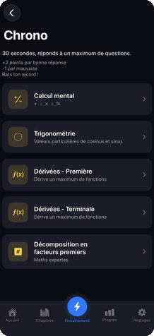 Mode chrono en plein run